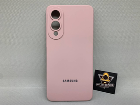 Чохол з логотипом Samsung Galaxy S25 Edge | Протиударний | Soft Touch | Рожевий