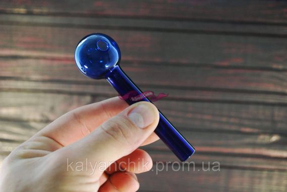 Трубка стеклянная Oil Classic Color Blue