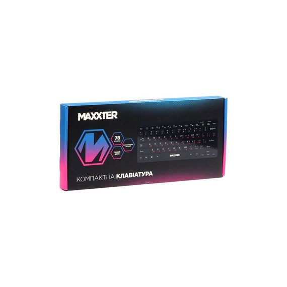 Клавіатура Maxxter KBM-C01B-UA USB UA Black (KBM-C01B-UA) | Зображення 4