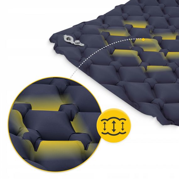 Надувний килимок (каремат) Mountain Goat 190 x 58 x 5 см MG0012 Navy Blue (P-5905973400893) | Зображення 2
