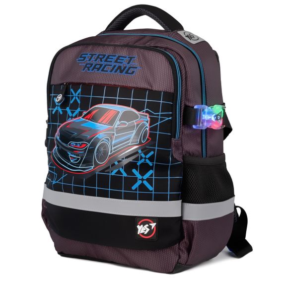 Рюкзак шкільний з пеналом та сумкою для взуття YES S-52 Collection Street Racing 559779 3 предмети | Зображення 1