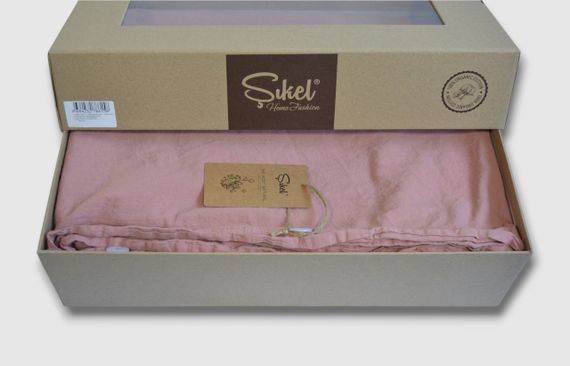 Постельное белье Sikel Stonewashed Soho 200 х 220 см Rose | Зображення 3