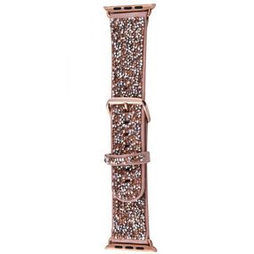 Ремешок Bling World Rock Diamond для Apple Watch 42(ser.1-3)/44/45/46/49mm Розовый