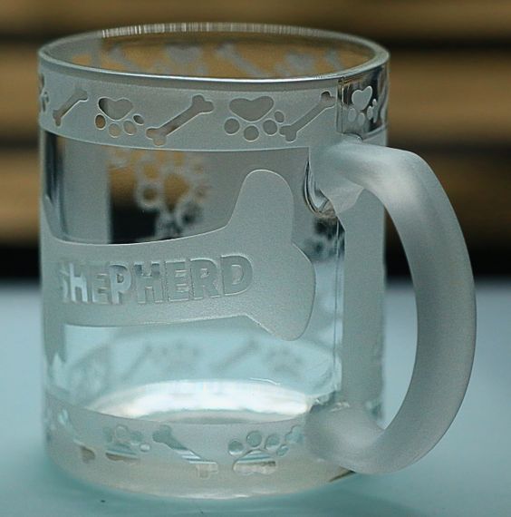 Скляна чашка кружка 320 мл  з гравіюванням Німецька Вівчарка подарунок для власника собаки або поціновувача породи | Зображення 6
