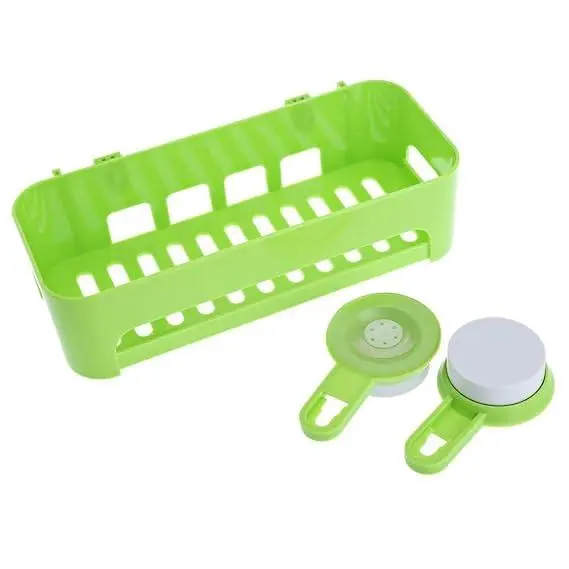 Настінна підставка для мила губки шампуні на присосках LY-571 | Зображення 1