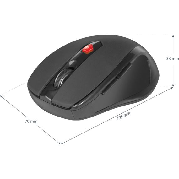 Мишка Defender Ultra MM-315 Wireless Black (52315) | Зображення 4