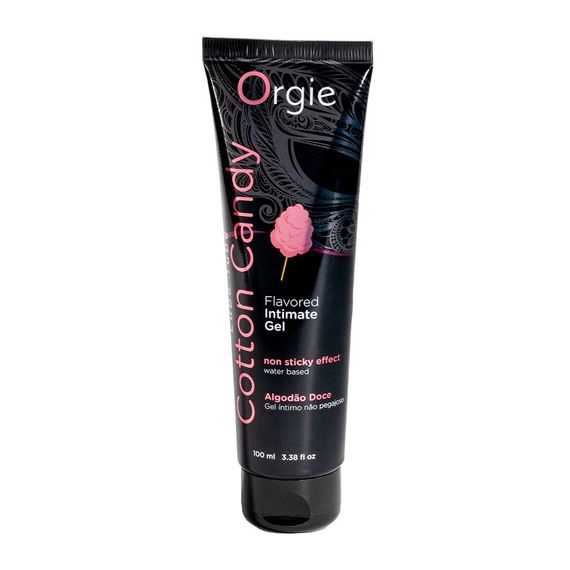 Лубрикант на водній основі Orgie Lube Tube Cotton Candy, 100 мл, зі смаком та ароматом солодкої вати Sex Aura
