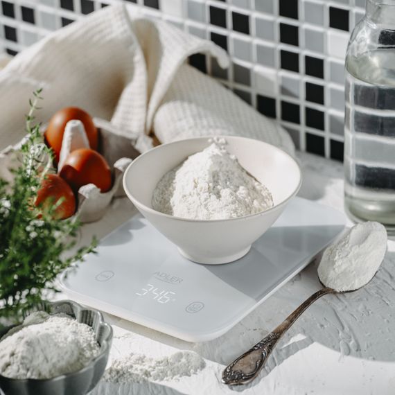 Ваги кухонні електронні Adler AD 3181 сірі до 10 кг зі скляною платформою | Зображення 4