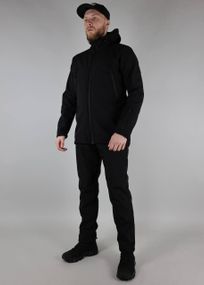 Костюм тактичний ULTIMATUM Scout soft shells Чорний, Чоловіча утеплена армійська польова форма софтшелл 46