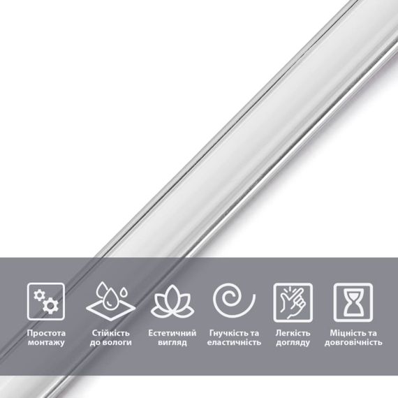 Молдинг 3000х20х8,5 мм Білий зі сріблом SW-00002674 | Зображення 3