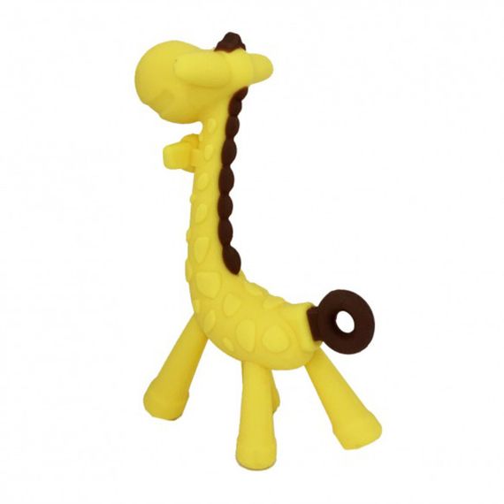 Силіконовий прорізувач "Жираф" MGZ-0416(Yellow) в футлярі | Зображення 1