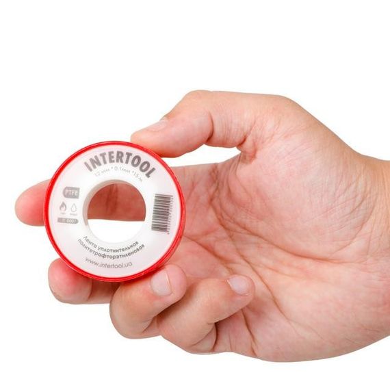 Стрічка тефлонова, фумстрічка, 15 м INTERTOOL IT-0001 | Зображення 2