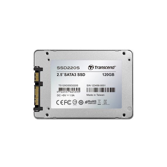Накопитель SSD 2.5&quot; 120GB Transcend (TS120GSSD220S) | Зображення 1