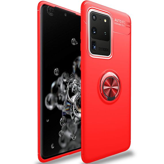 TPU чохол Deen ColorRing під магнітний тримач (opp) для Samsung Galaxy S20 Ultra | Зображення 1