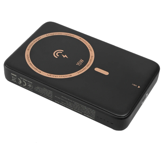 VIDEX VPB-331 15W+PD20W Black 10000mAh Повербанк | Зображення 1