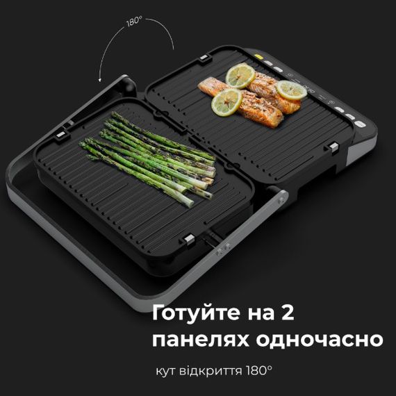 Электрогриль контактный AENO EG5 AEG0005 2000 Вт серебристый | Зображення 7
