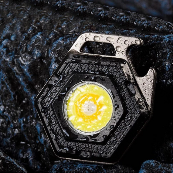 Кишеньковий LED ліхтарик з Type-C 7в1, Міні ліхтарик брелок (7 режимів, шнур, магніт)   знижка | Зображення 8