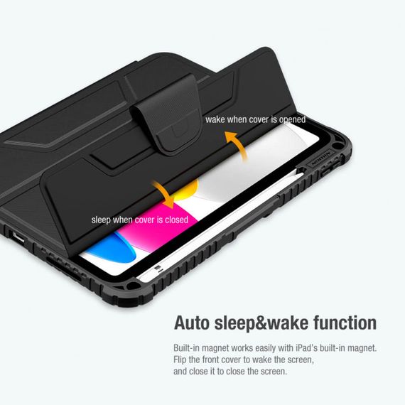 Чехол-книжка Nillkin Bumper Pro для Apple iPad 10.9" (2022-24) / 11" 2025 Black | Зображення 3