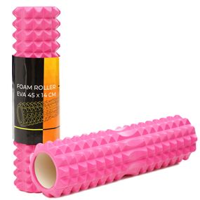 Масажний ролик Cornix EVA 45 x 14 см (валик, ролер) XR-0332 Pink