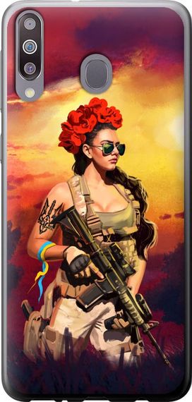 Чехол на Samsung Galaxy A40s A3050 Украинка с оружием "5316u-2058-17620"