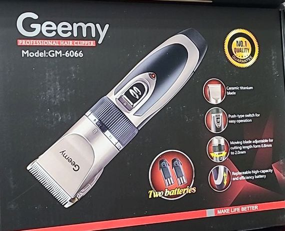 Тример Geemy GM-6066 с двумя сменными аккумуляторами 5W | Зображення 5