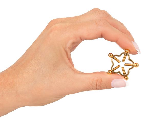 Зажимы для сосков - Bad Kitty Nipple Jewellery Gold sexstyle | Зображення 2