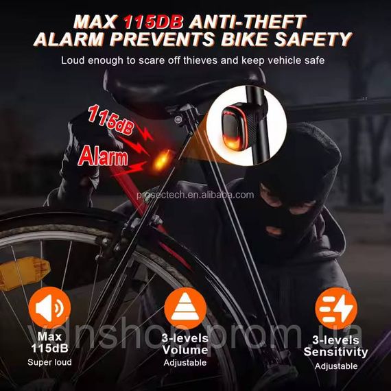 Велосипедний ліхтар задній габаритний A5P-LED, Велосипедний ліхтар із захистом від вологи MH-54 | Зображення 3