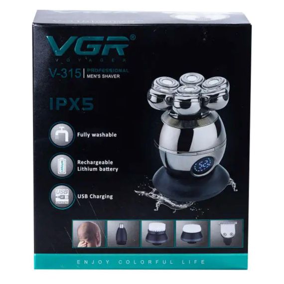 Электробритва VGR V-315 с дисплеем с плавающей головкой | Зображення 3