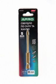 Свердло для скла та кахлю 4 грані HEX 5 мм PRO APRO