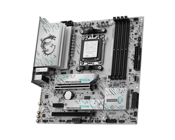 Материнcкая плата MSI B850M GAMING PLUS WIFI sAM5 B850 4xDDR5 M.2 HDMI DP WiFi BT mATX 911-7E66-001 | Зображення 2