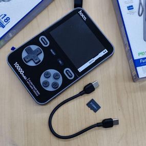 Павербанк Hoco Q47 Shine 10000 mAh, зовнішній акумулятор з LED‑дисплеєм, MagSafe‑сумісний, Type‑C, чорний