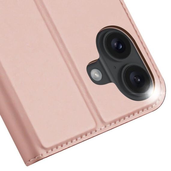 Чохол-книжка Dux Ducis з кишенею для візиток для Apple iPhone 16 (6.1") Rose Gold | Зображення 1
