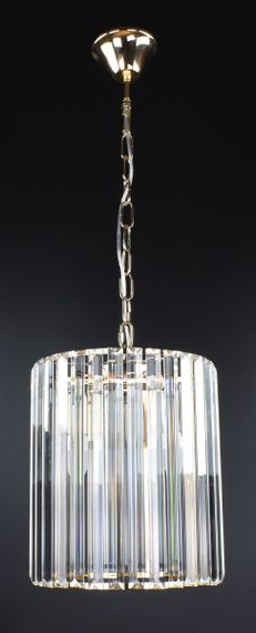 Люстра підвісна на 4 лампочки 26884 Золото 40-200х31х31 см. | Зображення 1