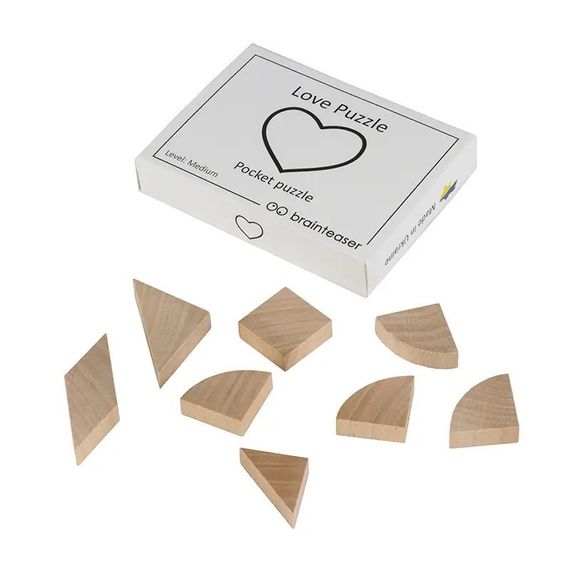 Набір дерев'яних головоломок "Wooden mini puzzle set" Заморочка 12en | Зображення 5
