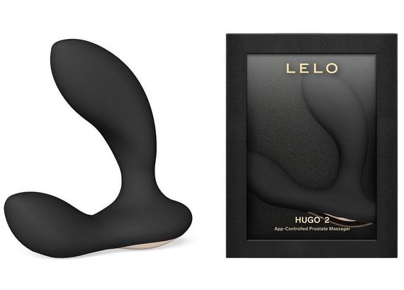 Смарт-масажер простати LELO Hugo 2 Black, 2 мотори, підвищена потужність Sex Aura | Зображення 1