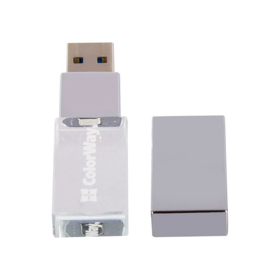 USB флеш накопичувач ColorWay 32GB 3.0 Transparent (CW-USBCL32) | Зображення 4