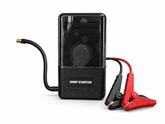 Пусковое устройство 965A с компрессором • Автомобильный Jump Starter 12V 4в1 с насосом 150 PSI, Power Bank и LED-фонарем