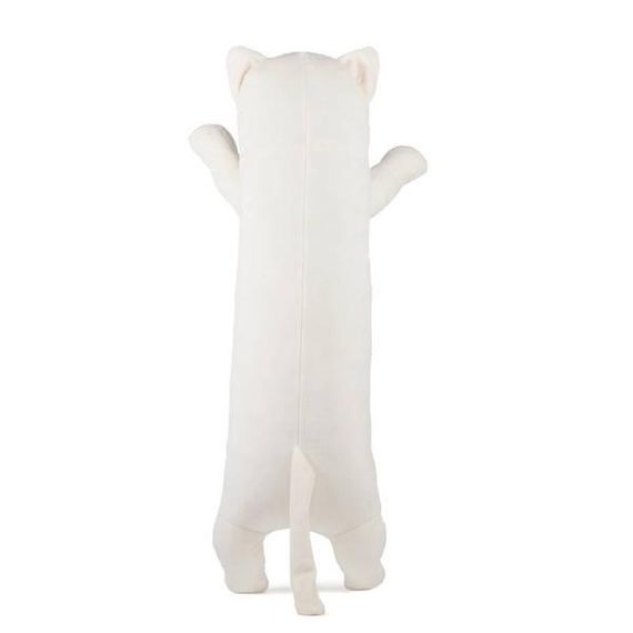 Плед-подушка іграшка 3в1 Кіт Батон 60см (плед 100*150см) Білий