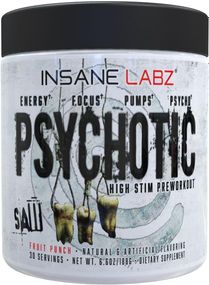 Передтренувальний комплекс Insane Labz Psychotic SAW 30 serv (Fruit Punch)
