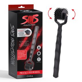 Колесо Вартенберга с 5 колесиками Chisa Sins Inquisitio Prickly Pinwheel, черное Sex Aura