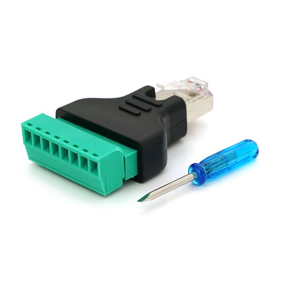 Разъем для подключения RJ-45(M) (8 контактов) с клеммами под кабель,Blister | Зображення 1