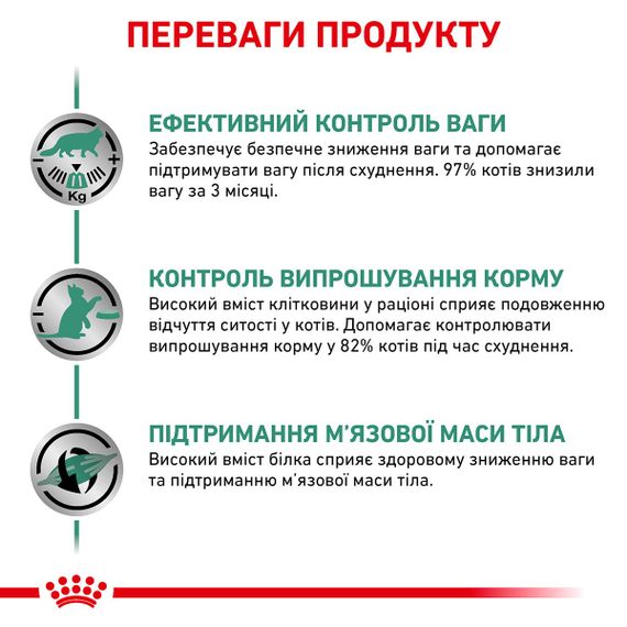 Сухий корм для котів з ожирінням Royal Canin Satiety Weight Management Feline, 3.5 кг | Зображення 3