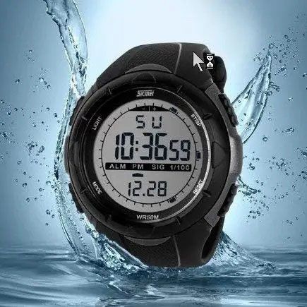 Чоловічий годинник SKMEI 1025BK ARMY BLACK, годинник тактичний протиударний. Колір: чорний | Зображення 3