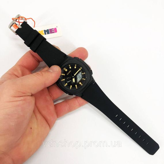 Стильні чорні чоловічі наручні годинники SKMEI, Якісні чоловічі годинники наручні JG-71 | Зображення 5