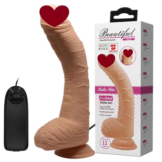 Фалоімітатор з мошонкою з вібро BEAUTIFUL ALEX DILDO Sex Aura