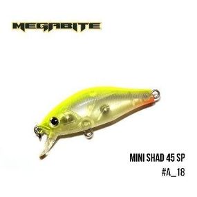 Воблер Megabite  Mini Shad 45 SP (45 мм, 4,3 гр, 0,5 m) (A_18)