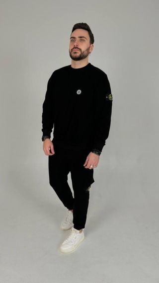 Спортивний костюм Stone Island світшот чорний | Зображення 3