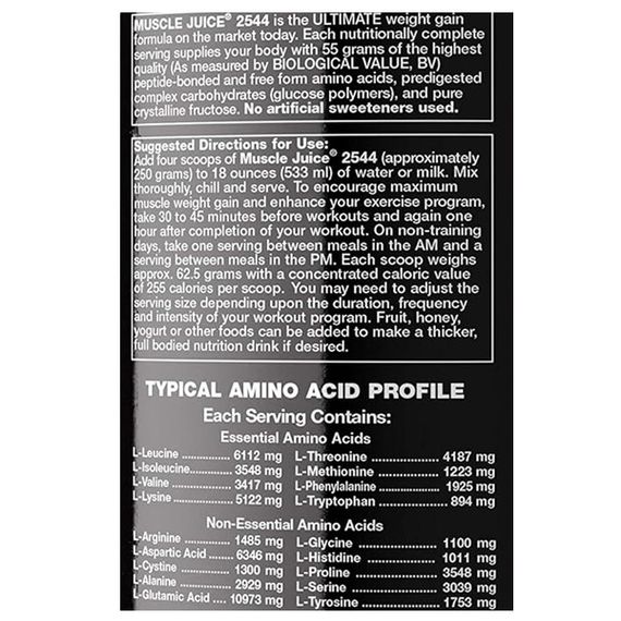 Гейнер Ultimate Nutrition Muscle Juice 2544 6000 g /24 servings/ Strawberry | Зображення 2