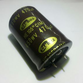 470mkf - 450v  HE 35*50  SAMWHA, 105°C конденсатор електролітичний