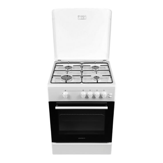 Плита газова біла Grunhelm G4FM6611W | Зображення 1